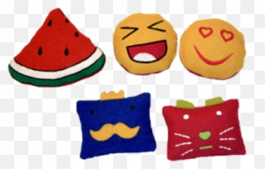 Emoji Cushions - Watermelon,Stitch Emoji