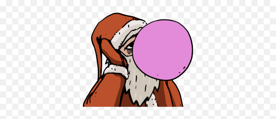 Edgy Santa By Yk Animation Studio - Clip Art Emoji,Edgy Emoji