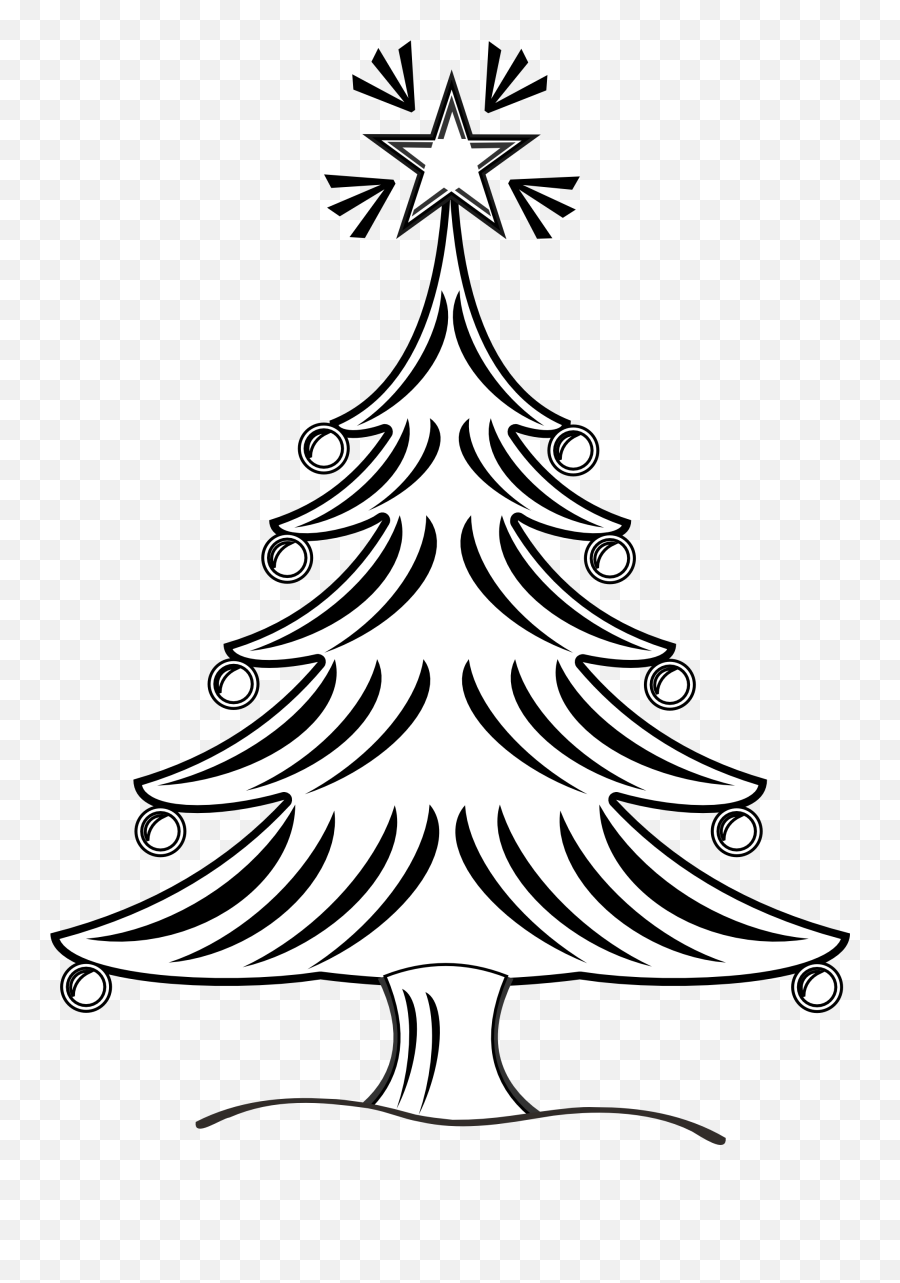 Free Black And White Christmas Images - Christmas Tree Images Black And White Emoji,Christmas Tree Emoji Iphone