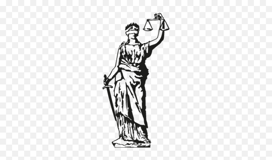 Transparent Lady Justice Clipart - Logo Vector Lady Justice Emoji,Blindfolded Emoji
