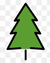 Evergreen tree emoji clipart Free download transparent PNG - Christmas Tree