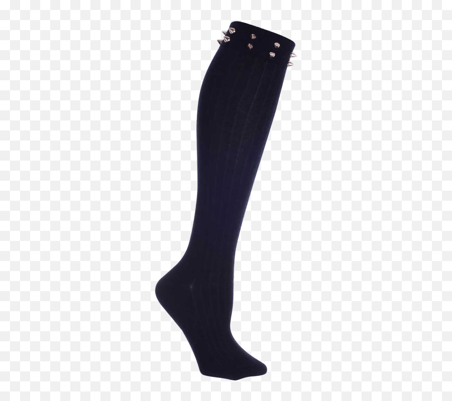 Knee High Boot Socks With Stud Detail - Sock Emoji,Emoji Key Socks