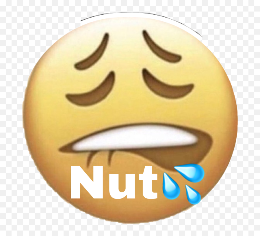Nut Sticker - Happy Emoji,Nut Emoji