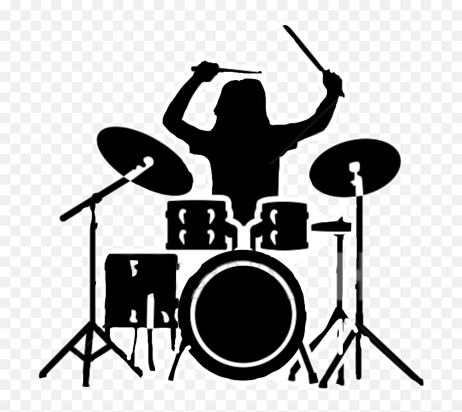 Rogertaylor Silhouette Drummer Sticker - Imagenes De La Palabra Drummers Emoji,Drums Emoji