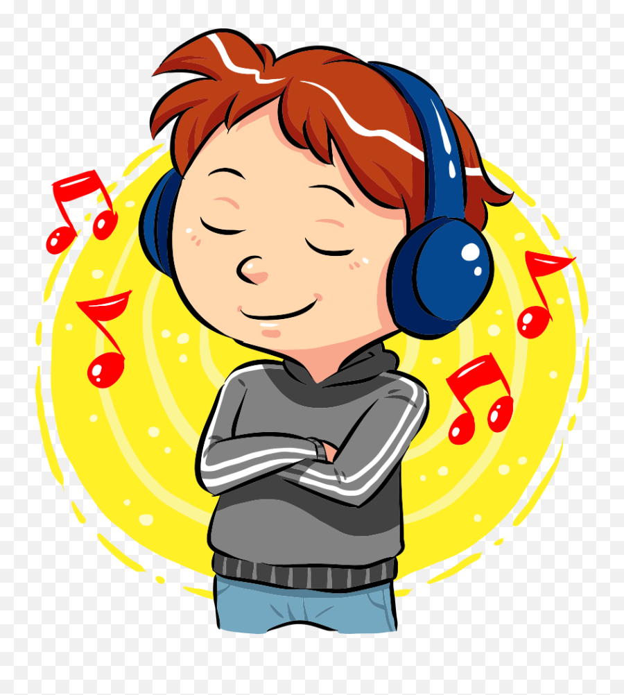 Svg Freeuse Stock Boy Listening To - Listen To Music Clipart Emoji,Listening Emoji