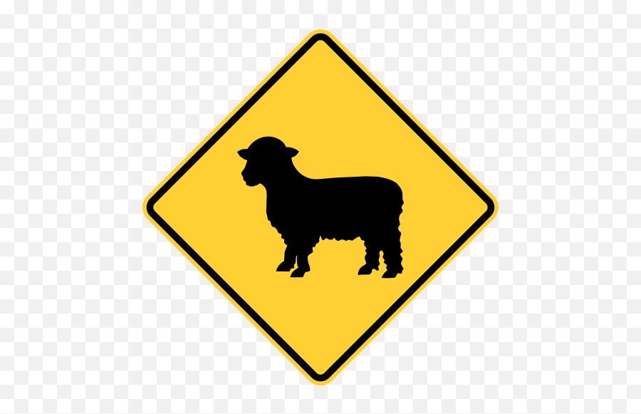 Symbols By Alphabetical Order Sh - Sheep Crossing Sign Emoji,Sheep Emoticon