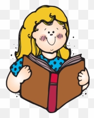Read A Book Flashcard Clipart - Reading Cards Emoji