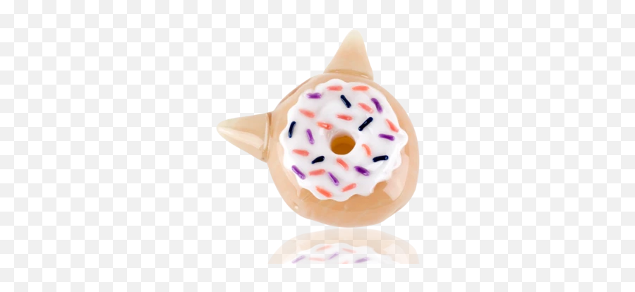 Empire Glassworks Glazed Kitty Donut Hand Pipe - Cake Decorating Supply Emoji,Emoji Donuts