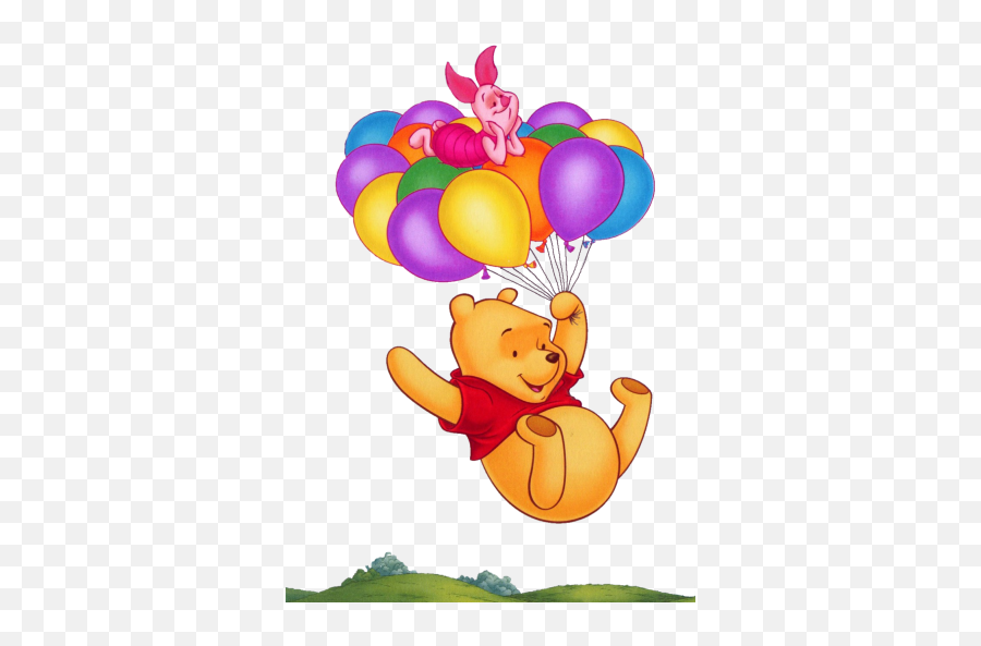 Gifs De Winnie Pooh Png - Dibujos De Winnie Pooh Con Globos Emoji,Roo Panda Emoji
