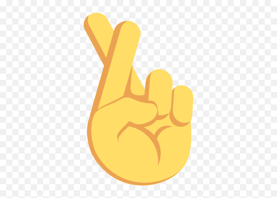 Emojione 1f91e - Fingers Crossed Emoji Vector,Hand Emoji