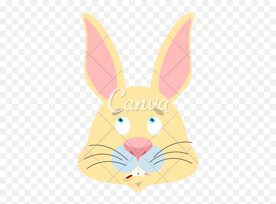 Rabbit Confused Emoji - Domestic Rabbit,Emoji Ear