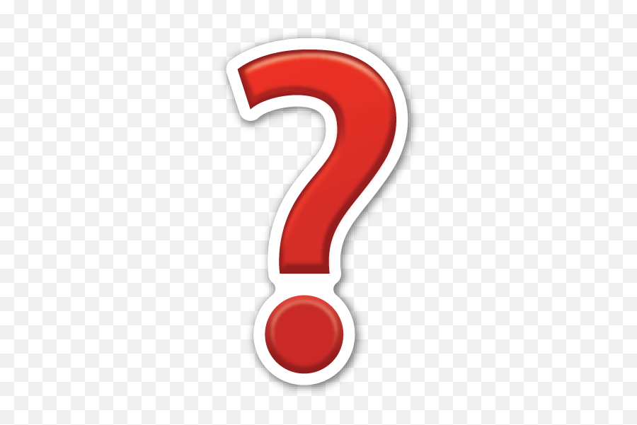 Black Question Mark Ornament - Question Mark Emoji Sticker,Question Mark Emoji
