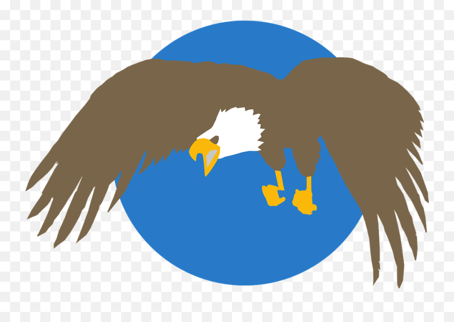 Free Blue Feathers Blue Vectors - Blue Eagle Circle Emoji,Eagle Emoticon