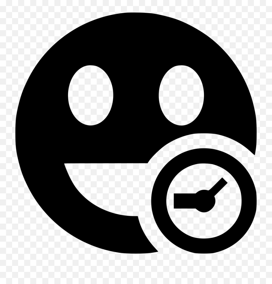 Laugh Clock Svg Png Icon Free Download - Face Filter Icon Png Emoji,Clock Emoticon