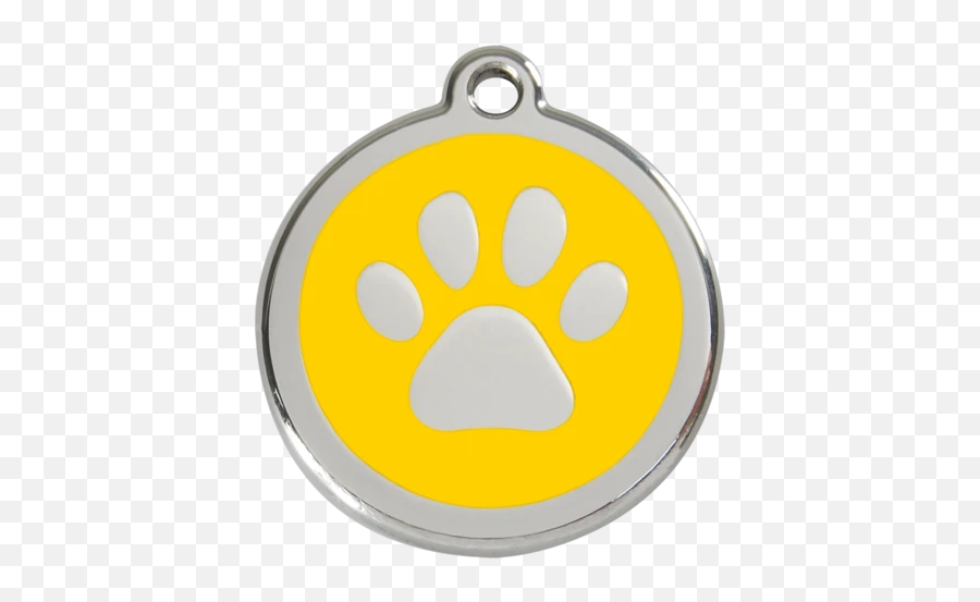 Red Dingo Paw Print Dog Tag - Locket Emoji,Paw Emoticon