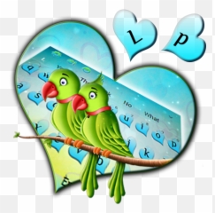 Lovely Parrots Keyboard Theme - Budgie Emoji