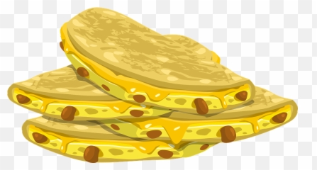 Quesadilla Mexican Foods - Quesdailla Clipart Png Emoji,Banana Emoji