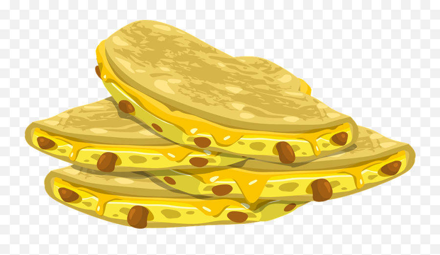 Quesadilla Mexican Foods - Quesdailla Clipart Png Emoji,Banana Emoji