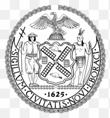 Seal Of New York City Bw - Police Badge Vector Emoji