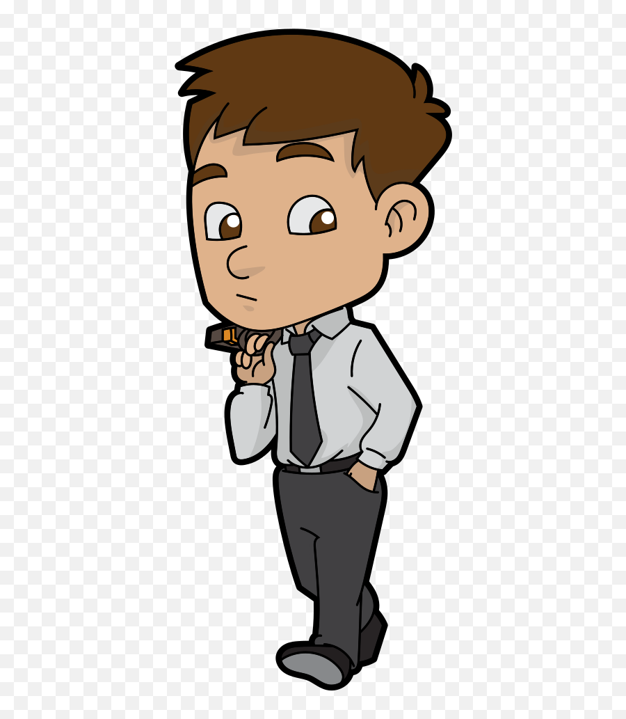 While Walking Cartoon Businessman - Transparent Background Walking Cartoon Png Emoji,Man Walking Emoji