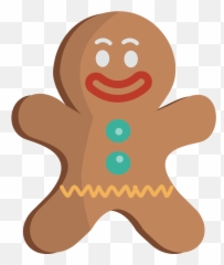 Gingerbread Man Emoji Clipart - Ginza