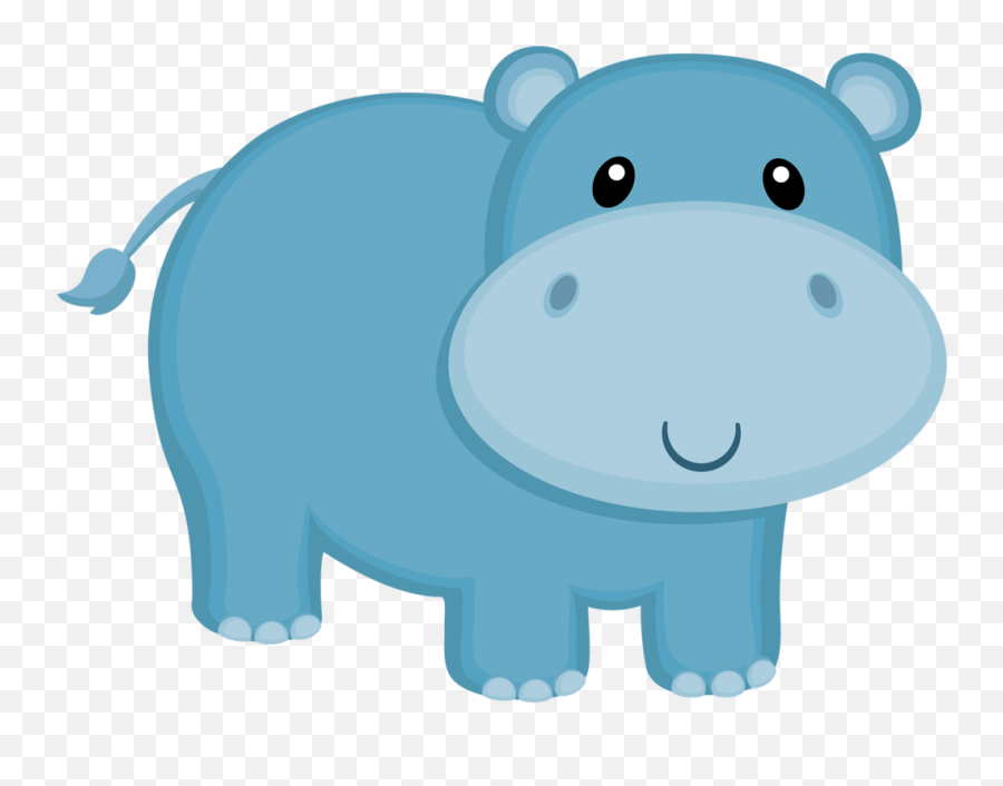 Hippo Hippopotamus Cute - Hippo Safari Animals Clipart Emoji,Hippo Emoji