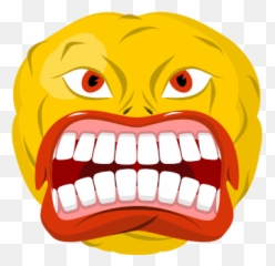 Rage Icons - Emoji Boos Mond Open,Rage Emoji