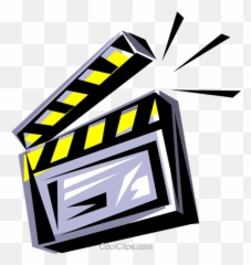Download HD Clapperboard Royalty Free Vector Clip Art - 1 2 3 Action Clipart Emoji