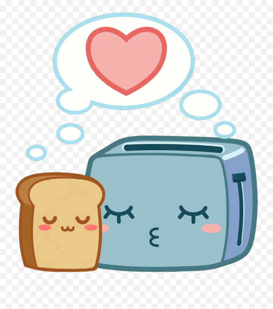 This Just Warms My Heart Toast Cute Toaster Lov - Cute Toaster Clipart Emoji,Toaster Emoji