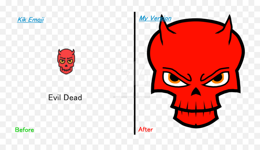 Evil Dead - Cartoon Emoji,Dead Emoji Png