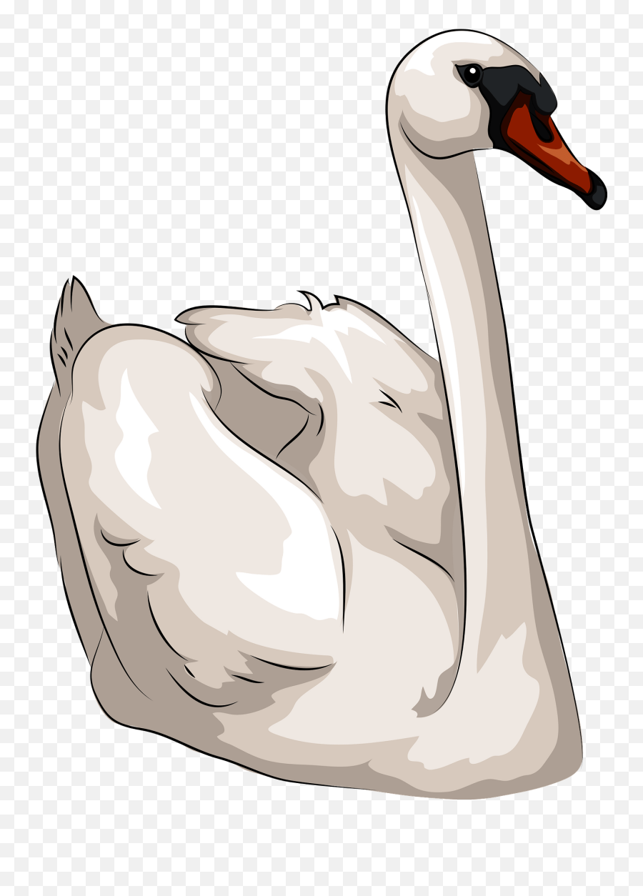 Swan Clipart - Swan And Cygnet Cartoon Emoji,Swan Emoji