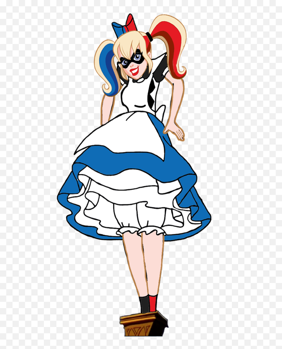 Harley Quinn As Alice The Giantess By Darthranner83 - Alice Harley Quinn Emoji,Harley Quinn Emoji
