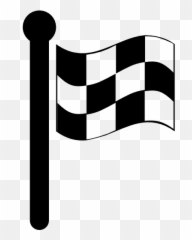 Checkered Vector Race Flag Transparent Png Clipart Free - Finish Emoji