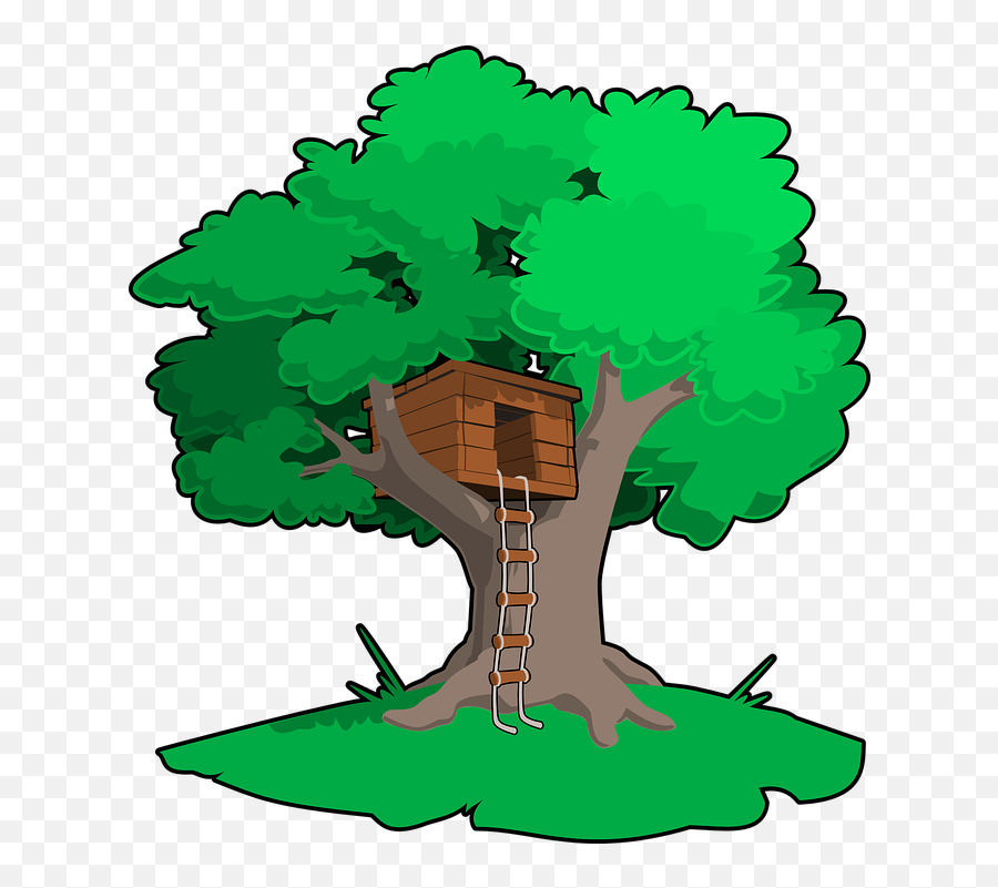 Free Hut House Illustrations - Magic Treehouse Clipart Emoji,Ladder Emoji