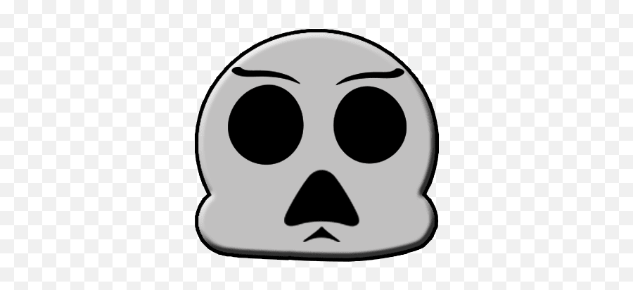 Scary Skeleton Emoji - Clip Art,Skeleton Emoji