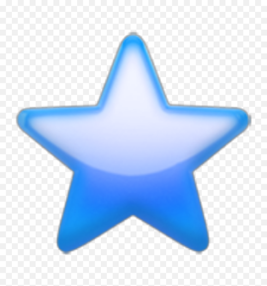 Blueemoji Bluestar Star Emoji Apple Sky - Emoji,Blue Star Emoji