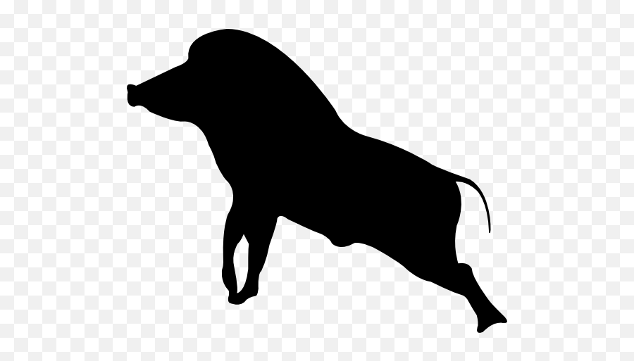 Wild Boar Pig Running Sticker - Dog Emoji,Boar Emoji