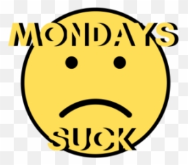 Mondays Suck - Smiley Emoji,Monday Emoji
