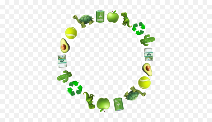Green Emoji Emojigreen Vsco Adesivo Sticker Asthetic - Vsco Emoji,Green Emoji