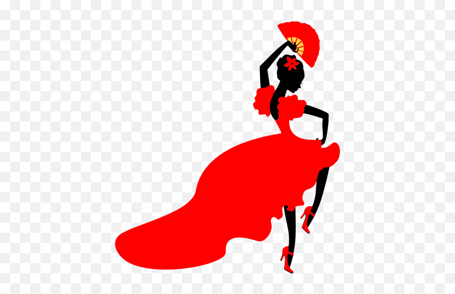 Lady Flamenco Dancer - Flamenco Dancer Clip Art Emoji,Pole Dancer Emoji