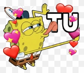 Love Emoji Stickers For Whatsapp - Spongebob Licking Png,Love Emoji Stickers