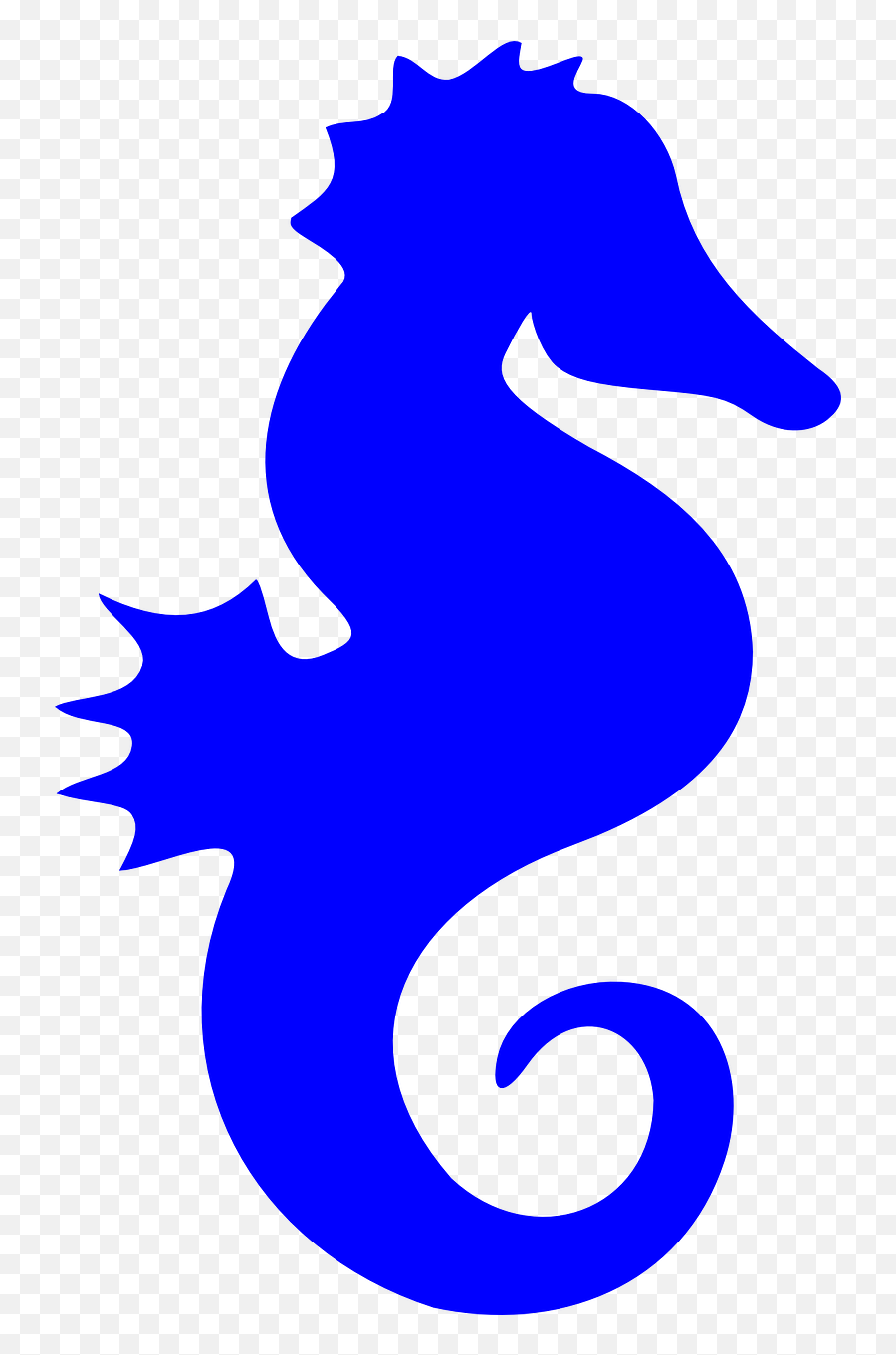 Sea Horse Fish Aquatic Marine Animal - Blue Sea Horse Clip Art Emoji,Fish And Horse Emoji