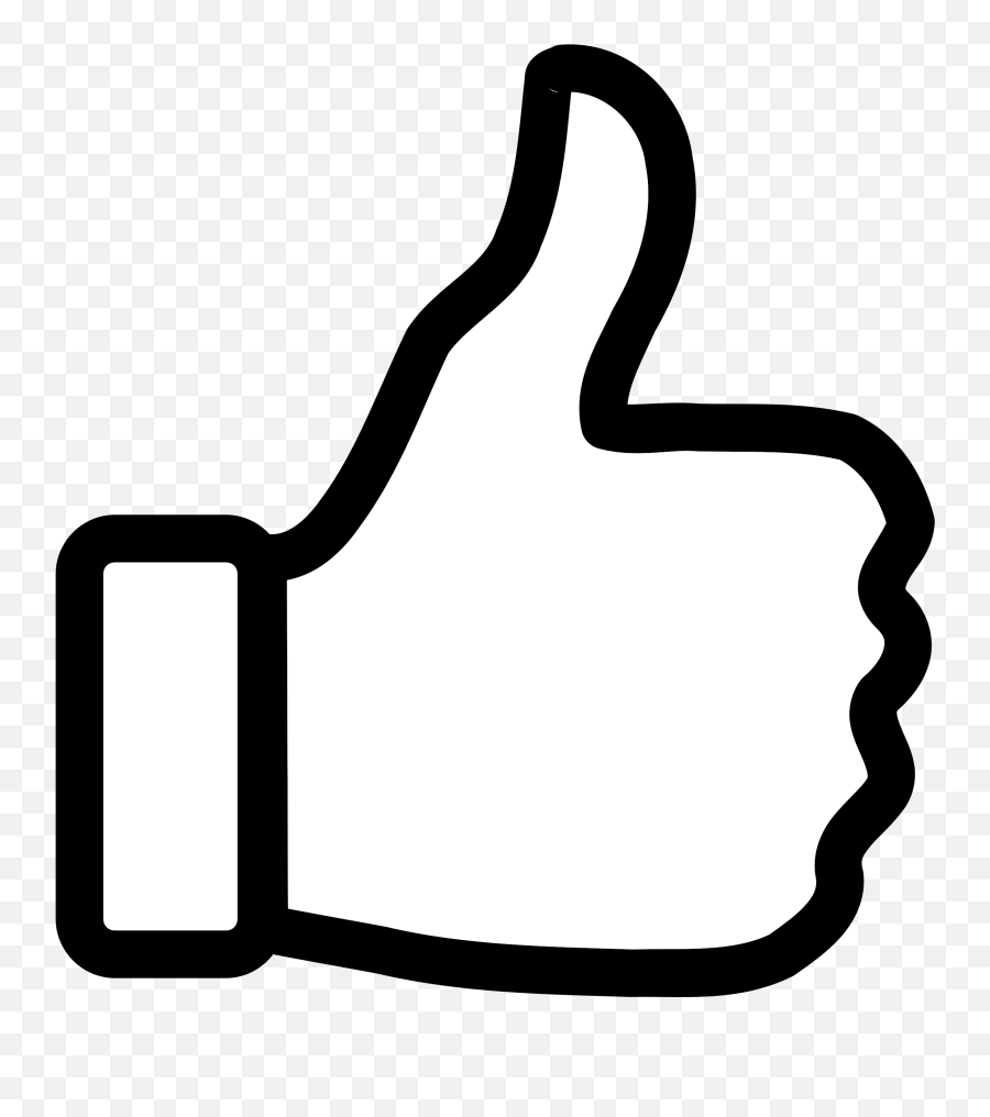 Thumbs Up Clipart Black And White 4 Clipart Station - Transparent Background Thumbs Up Clipart Emoji,Black Thumbs Up Emoji