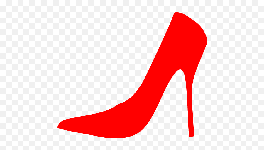 Red Shoe Icon - Red High Heel Clipart Emoji,Shoe Emoticon