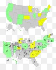 Cartogram Npvic Current Status - Ronald Reagan Campaign Train Emoji