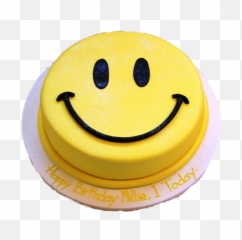Smiley Cake - Smiley Face Cake Emoji,Hazelnut Emoji