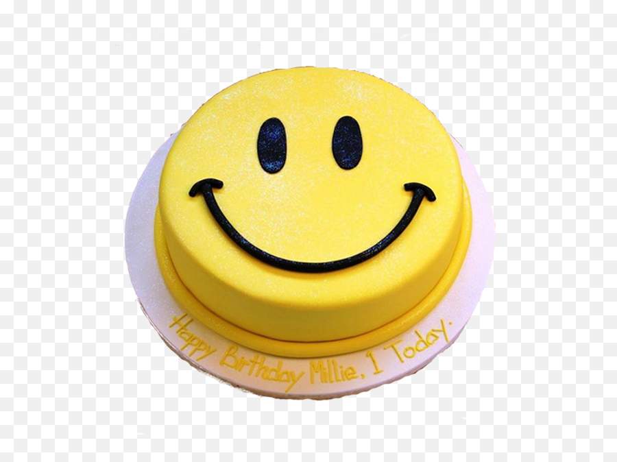 Smiley Cake - Smiley Face Cake Emoji,Hazelnut Emoji