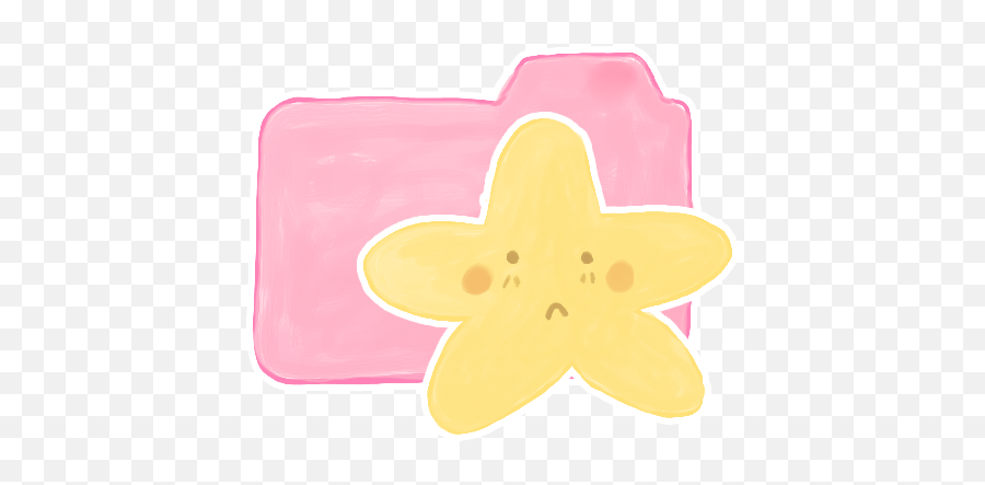 Sad Candy Starry Ak Folder Icon - Sad Transparent Pink Emoji,Starry Eyed Emoticon