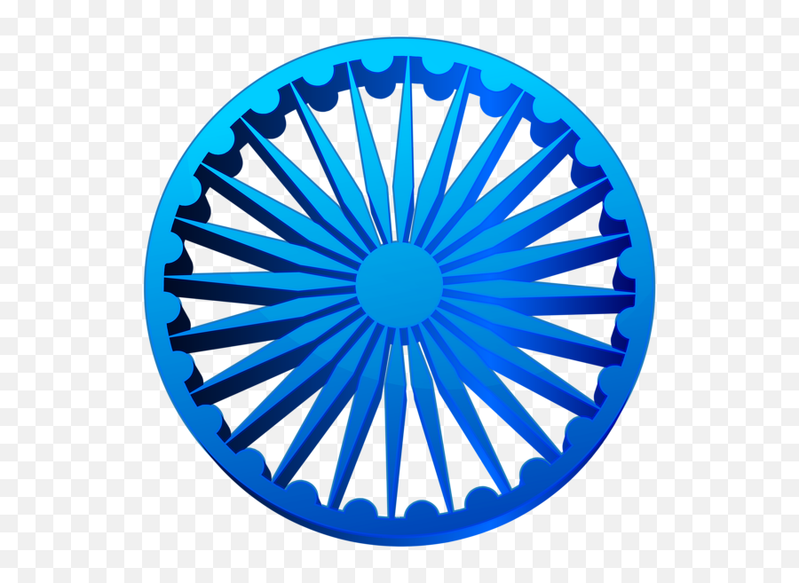 Ashoka Chakra Art - Republic Day 2020 Png Emoji,Wheel Of Dharma Emoji