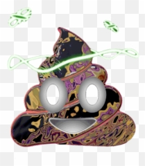 Poop Emoji Futuristic Gif - Party Hat